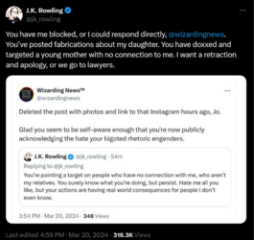To think that J K Rowling was right in her predictions about what would happen to women and girls?