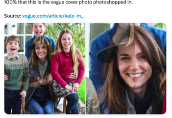 Why does it matter of Kate edited the photo??