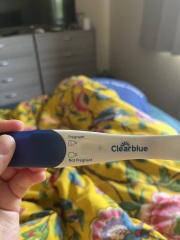 Clear blue test. Evap line or positive