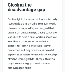 Why is homework in primary seen as "bad"