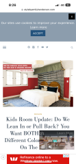 Dd wants a red bedroom.