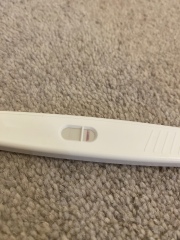Termination of pregnancy test - showing a line?