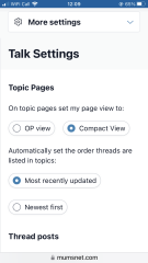 New display format for boards - who knew you could turn it off?