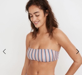 Bandeau bikinis with no back clasp