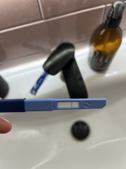 Do you see a positive line?