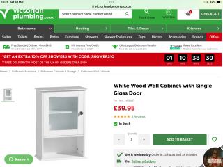 Where can I find a small bathroom cabinet for small 1930 bathroom?