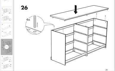 IKEA Malm drawers