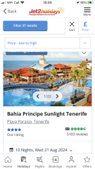 Where would you go in August - £4.5K?
