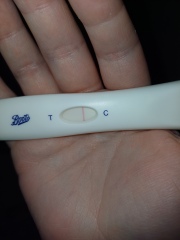 Very faint line 6 days late?
