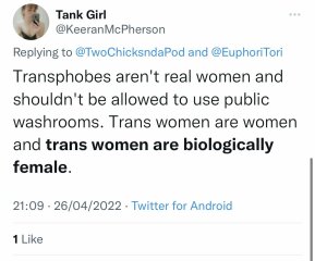 Evidence of trans claiming to change sex