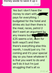 To not go to the hen do?