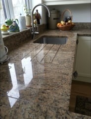 If you have a white kitchen, can you tell me what counter surface you have