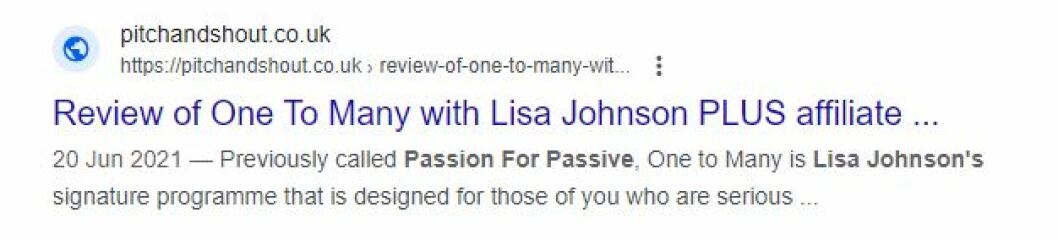 Why did the "Lisa Johnson One to Many" thread get deleted?