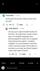 To be furious with the Joke Party?