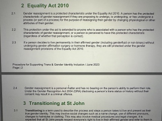 St. John's Ambulance and pronouns.
