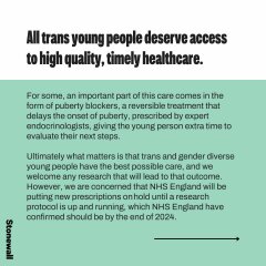 No more puberty blockers for children from the NHS - reported in the Times!