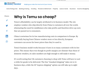 talk to me about temu