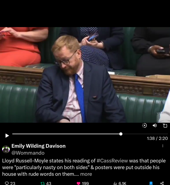 Debate happening in House of Commons: Victoria Atkins on fire