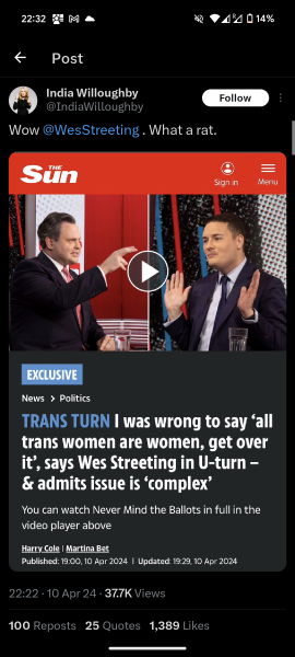 Labour infighting over trans issues reignited by Cass Review