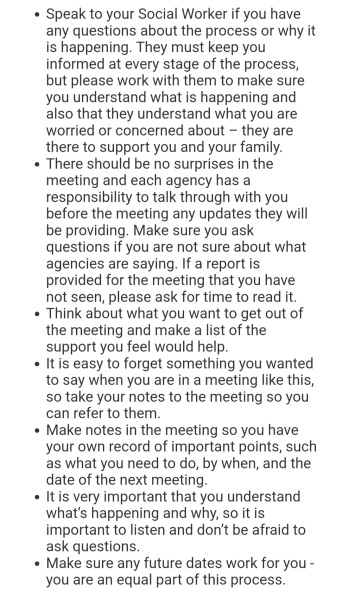 17 week pregnant - child in need meeting.