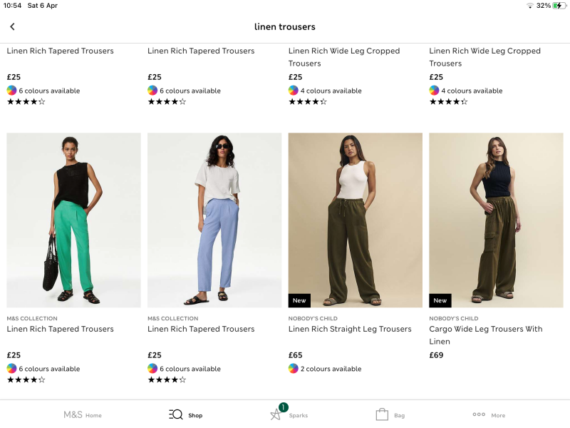 Straight leg linen or linen blend trousers