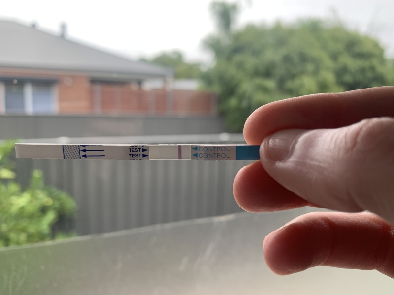 Positive test or evap line