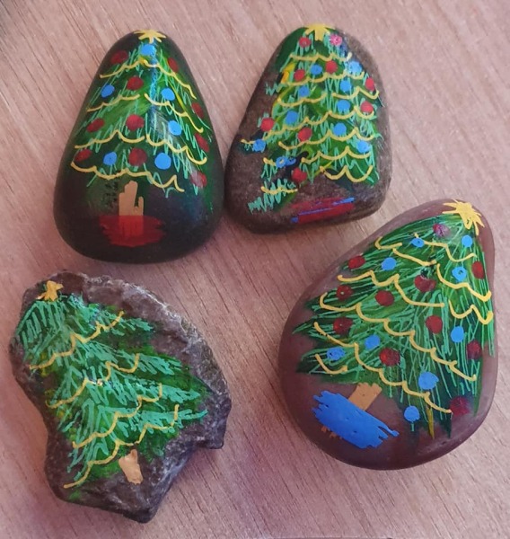 To be annoyed about her collecting the stones?