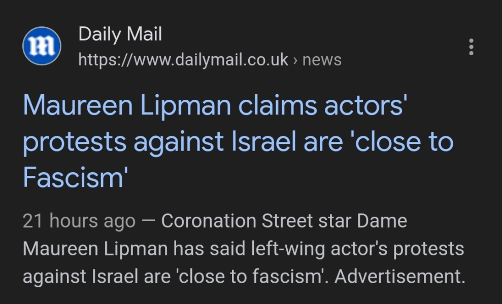 What's Maureen Lipman been saying?