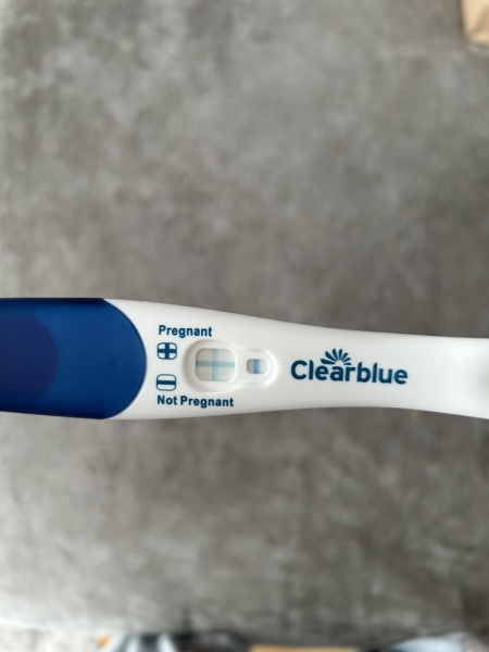 BFP then red blood.