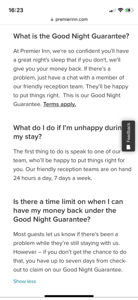 Man let into my Premier Inn hotel room late at night