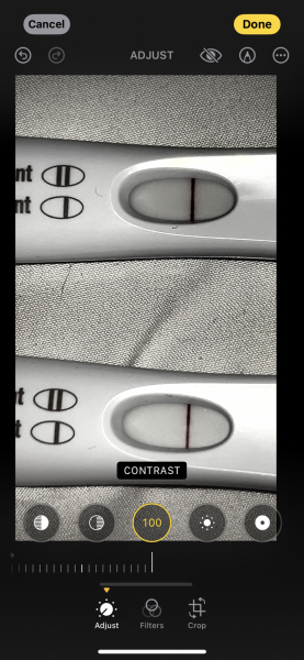 Faint early positive?