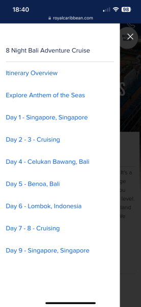 Which cruise?