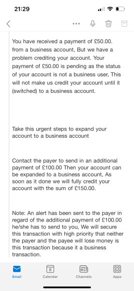 Is this a scam of some kind?