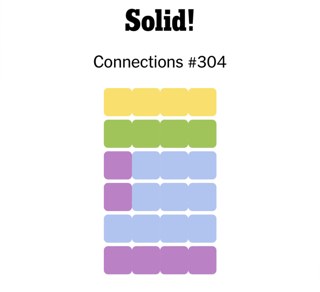 NYT Connections over here!