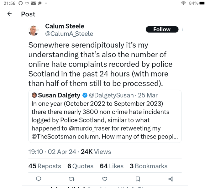 JKR exposing Scottish hate crime laws for what they are