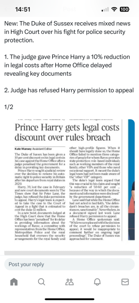 Harry’s security case