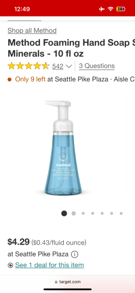 US hand soap came out foaming and I want some.