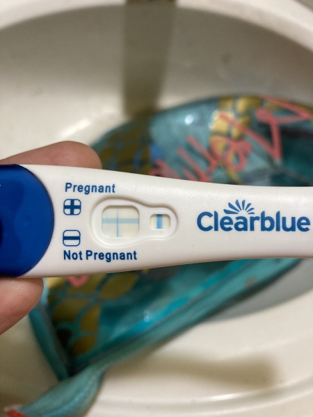 Clear blue test. Evap line or positive