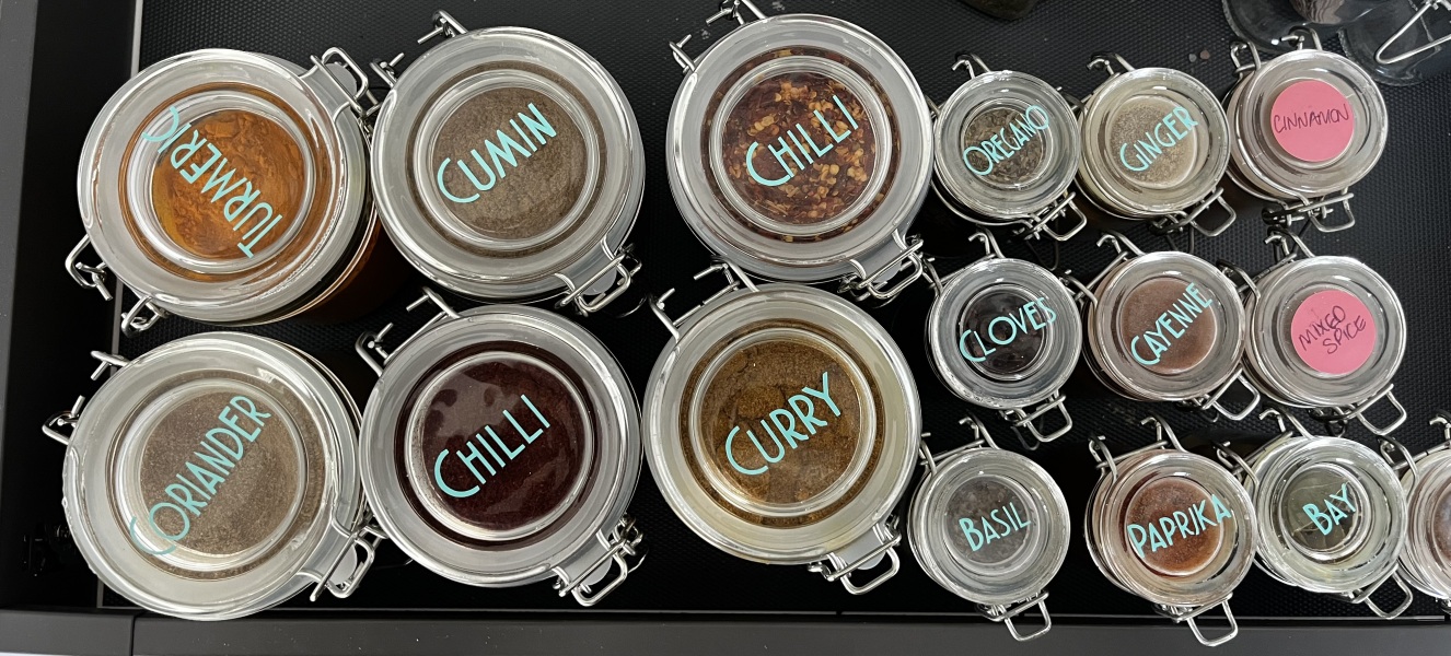Show me how you store your spices