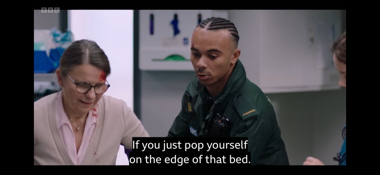 BBC CASUALTY: He's gone and we just move on (no notice needed)