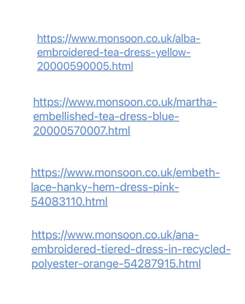 Pleeease recommend me a dress based on these requirements!