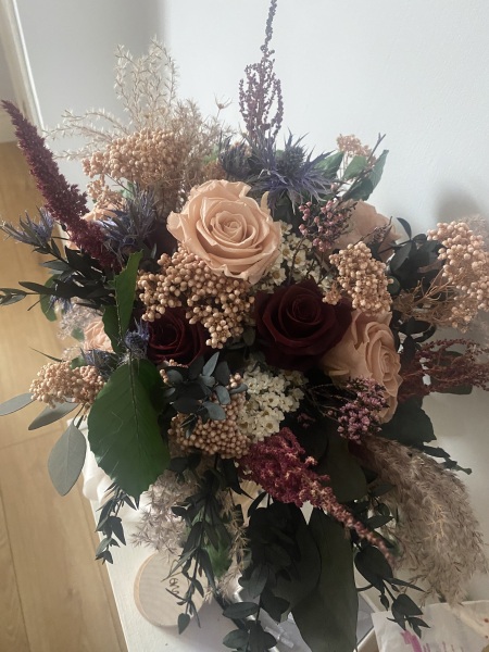 Dried flowers for bride bouquet?