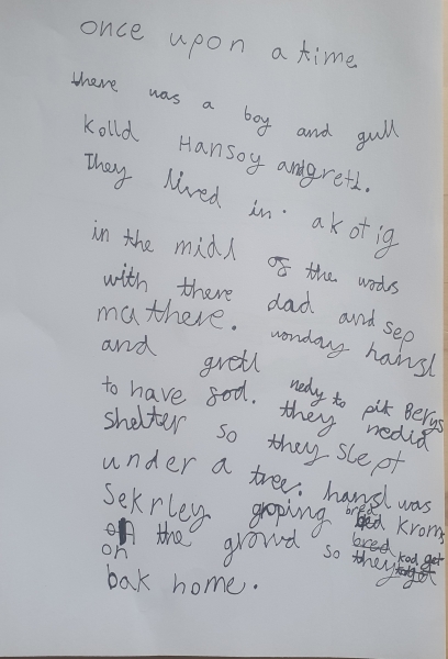 What age child would you think wrote this?