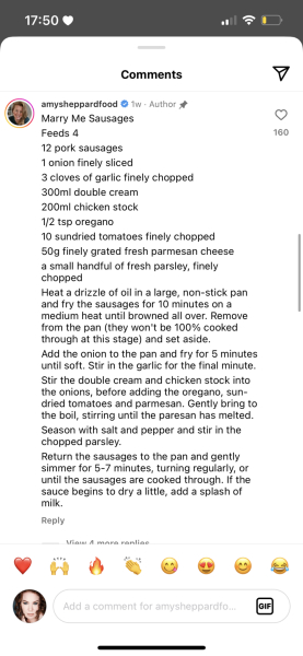 What's for tea tonight?