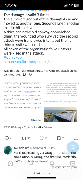 Killing of 5 Foreign Aid Workers from the World Central Kitchen