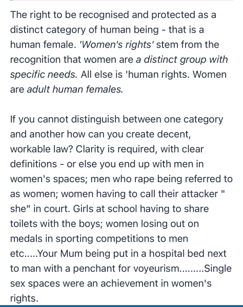 Are you voting in the next general election purely on the transgender issue?