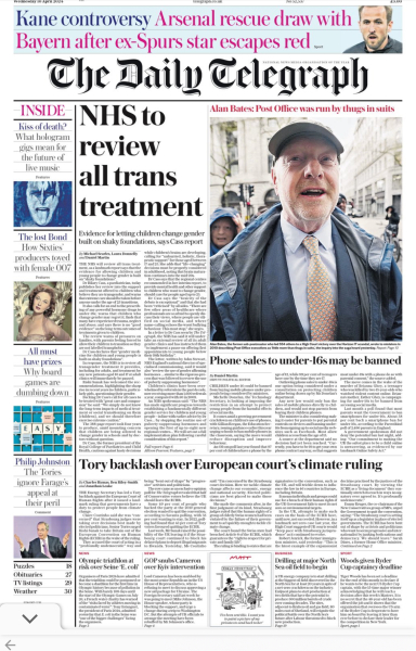 Cass review - out on Wednesday