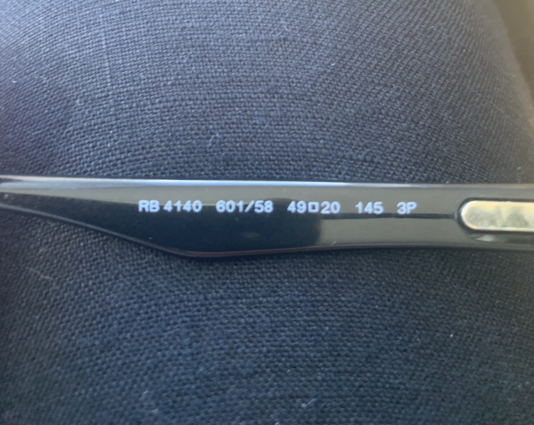 Ray ban sizing