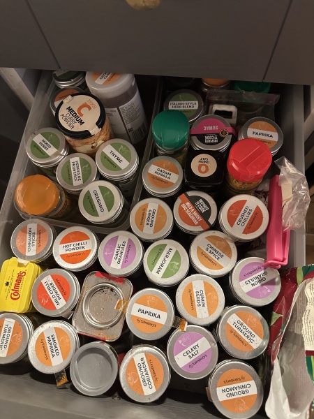 Show me how you store your spices