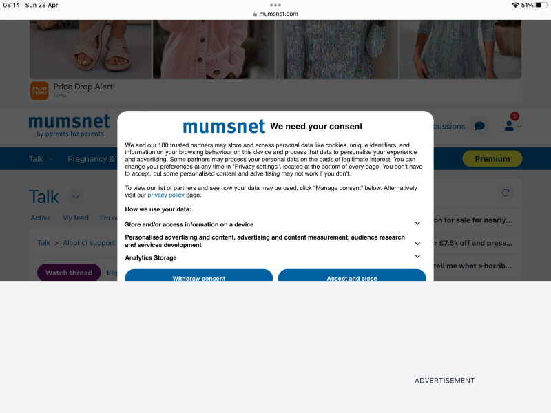 Constantly having to consent/accept the T&C?!